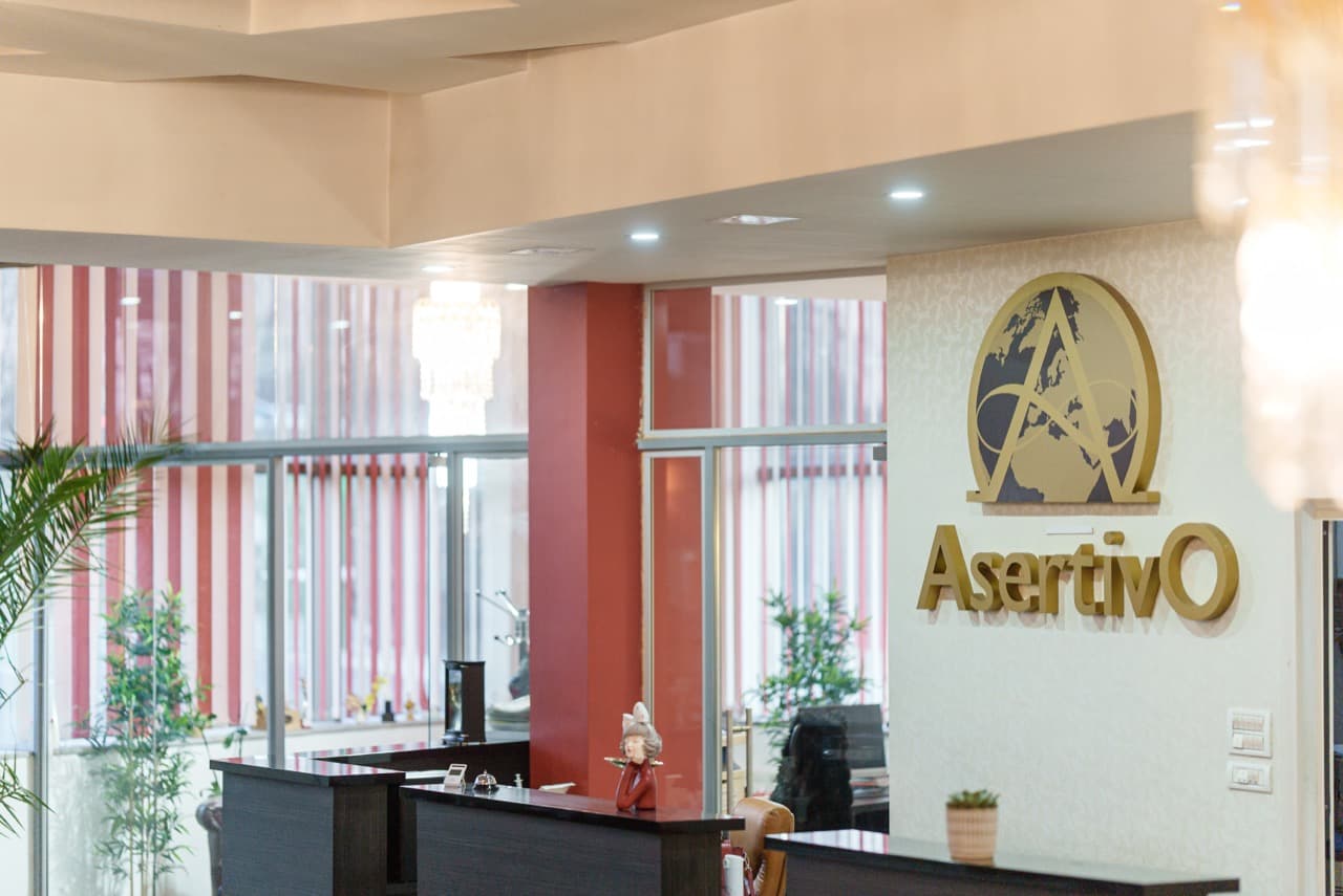 Receptie cu logo AsertivO Otopeni